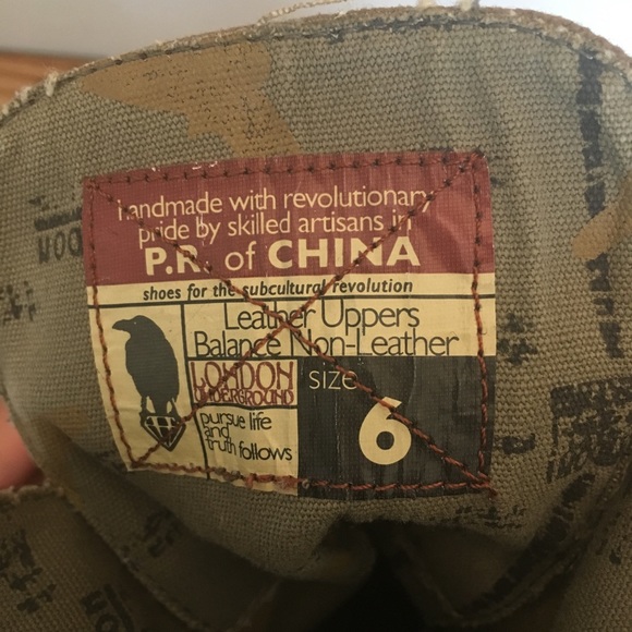 London Underground leather uppers- size 6 - Picture 3 of 5